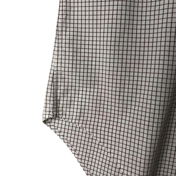 Ralph Lauren Classic Fit Long Sleeve Button Down Check Shirt Men's XL cotton brown type Vintage Second Hand