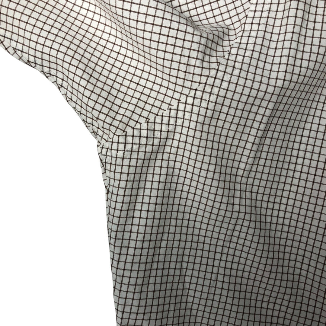 Ralph Lauren Classic Fit Long Sleeve Button Down Check Shirt Men's XL cotton brown type Vintage Second Hand
