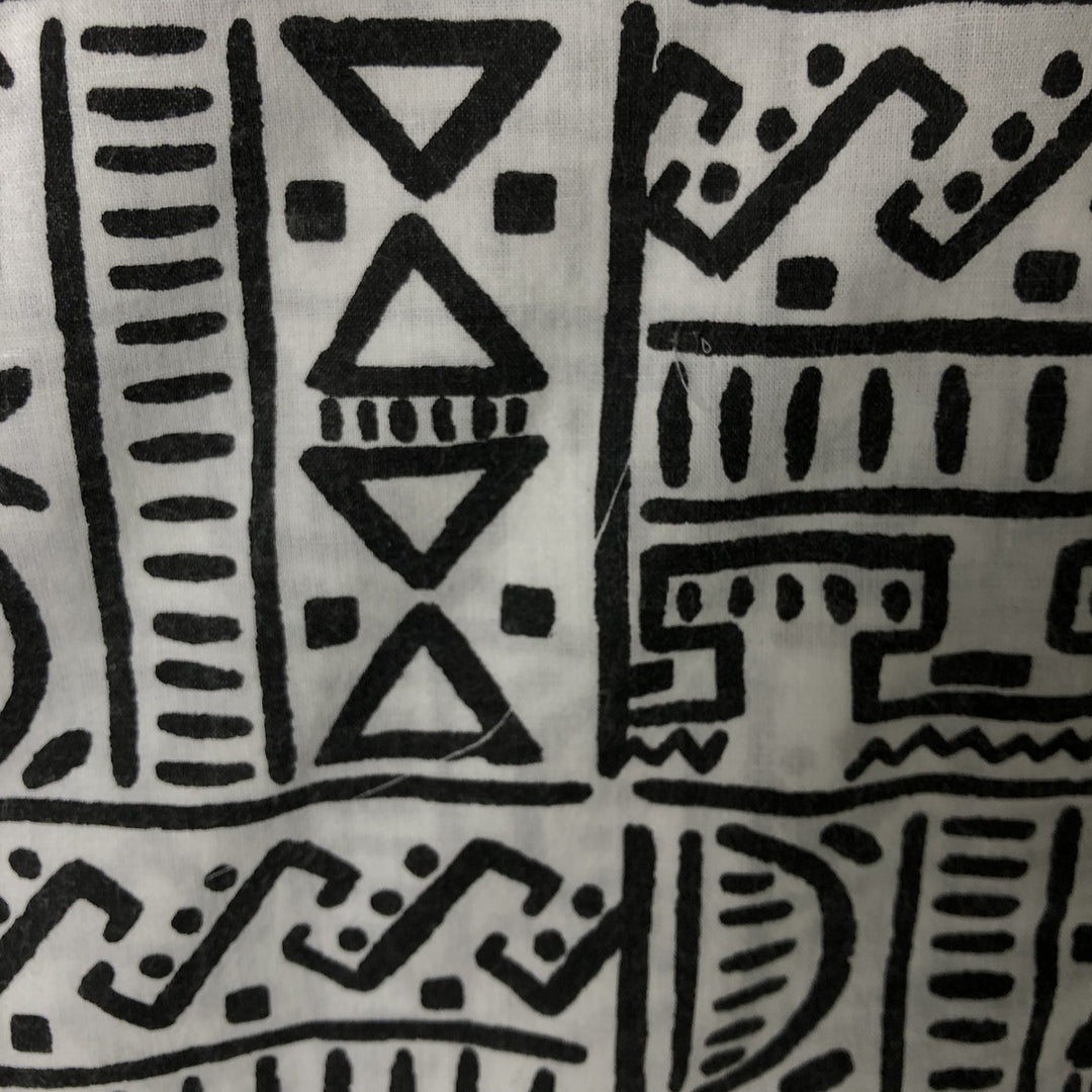 Stussy all-over print short-sleeved cotton shirt, men's size M cotton black type Vintage Second Hand