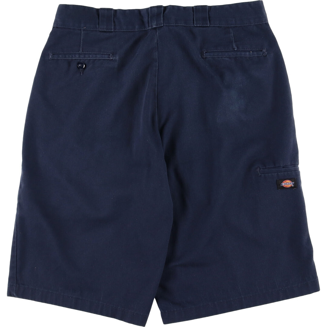 Dickies Loose Fit Work Shorts, Half Pants, Men's, W36 equivalent polyester navy blue type Vintage Second Hand