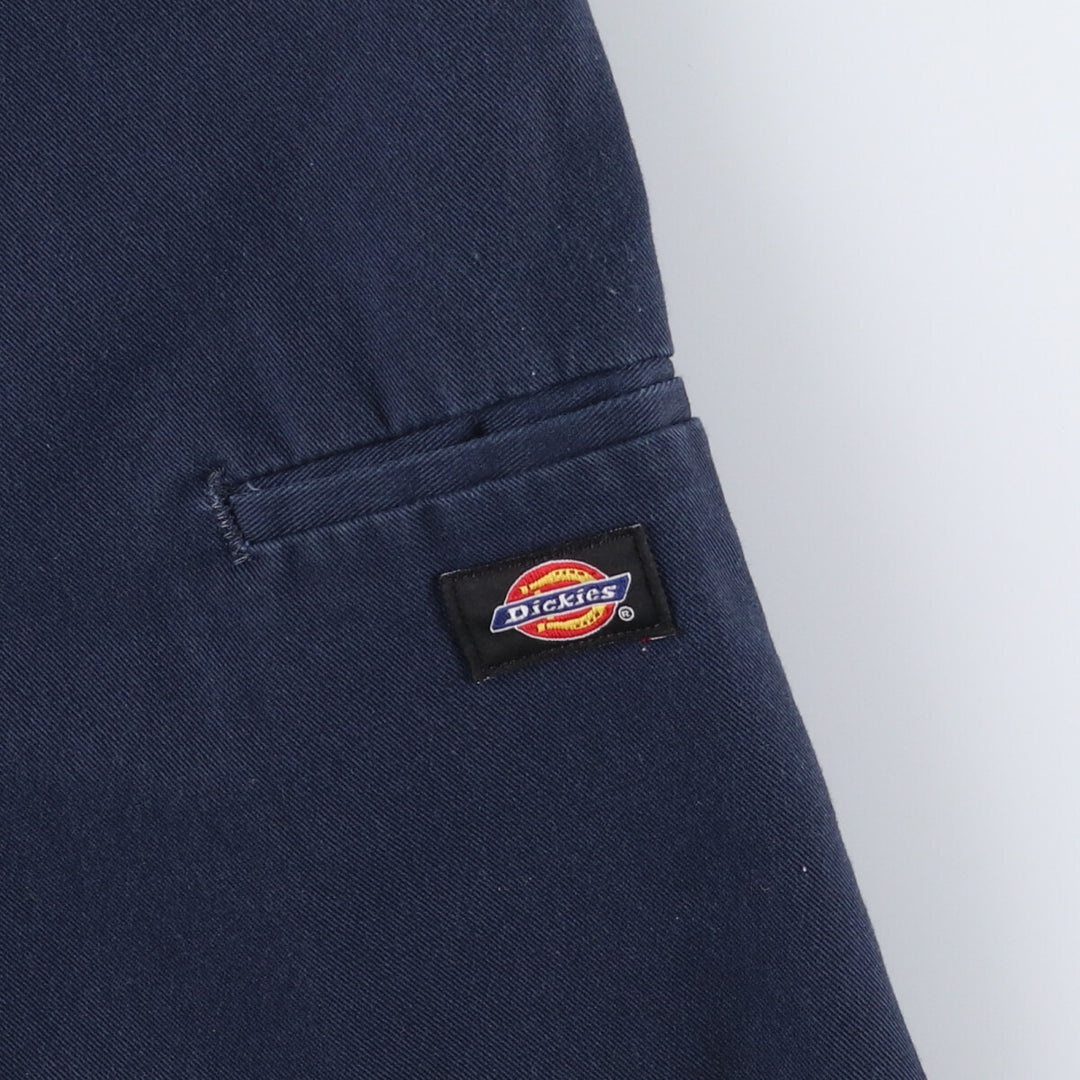 Dickies Loose Fit Work Shorts, Half Pants, Men's, W36 equivalent polyester navy blue type Vintage Second Hand
