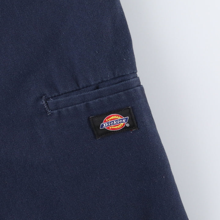 Dickies Loose Fit Work Shorts, Half Pants, Men's, W36 equivalent polyester navy blue type Vintage Second Hand