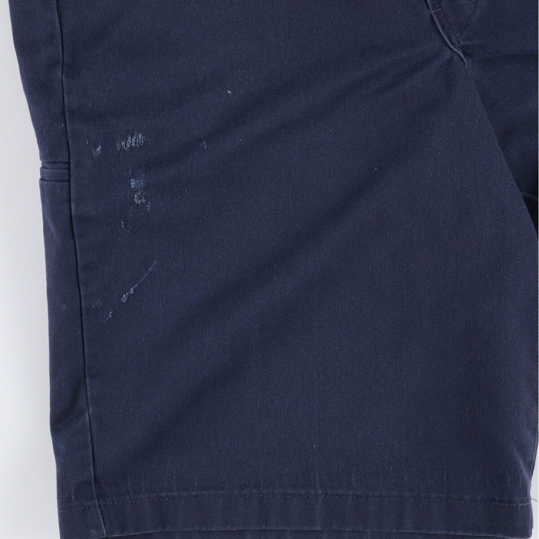 Dickies Loose Fit Work Shorts, Half Pants, Men's, W36 equivalent polyester navy blue type Vintage Second Hand