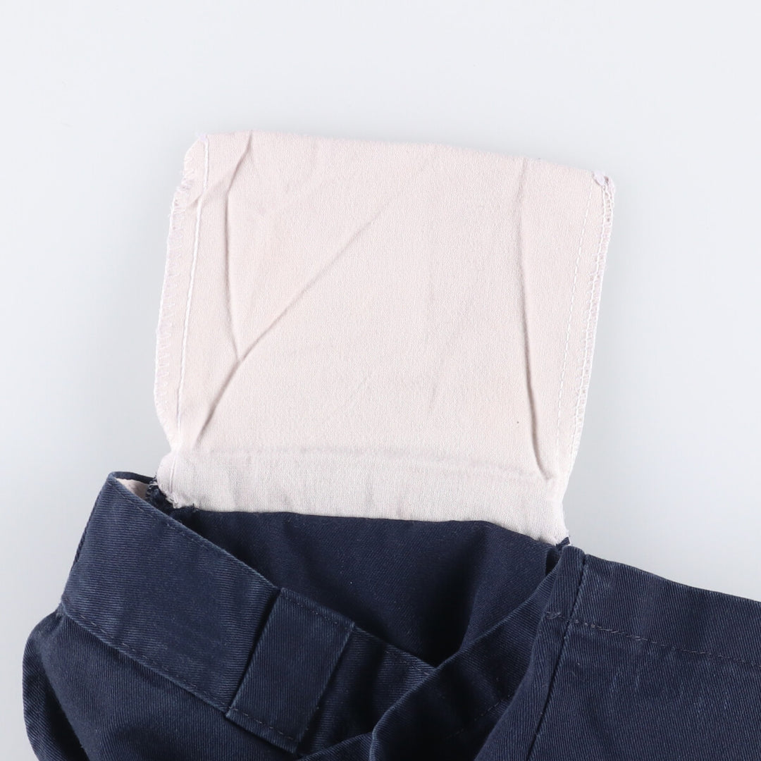 Dickies Loose Fit Work Shorts, Half Pants, Men's, W36 equivalent polyester navy blue type Vintage Second Hand