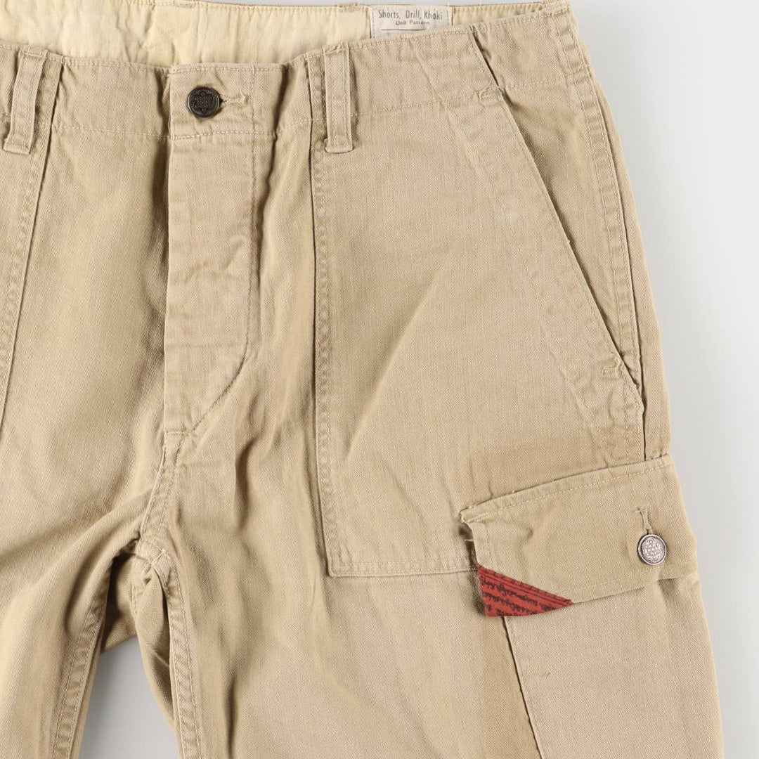 Ralph Lauren POLO by Ralph Lauren GI FIT herringbone cotton shorts, men's size W36 cotton Khaki type beige Vintage Second Hand