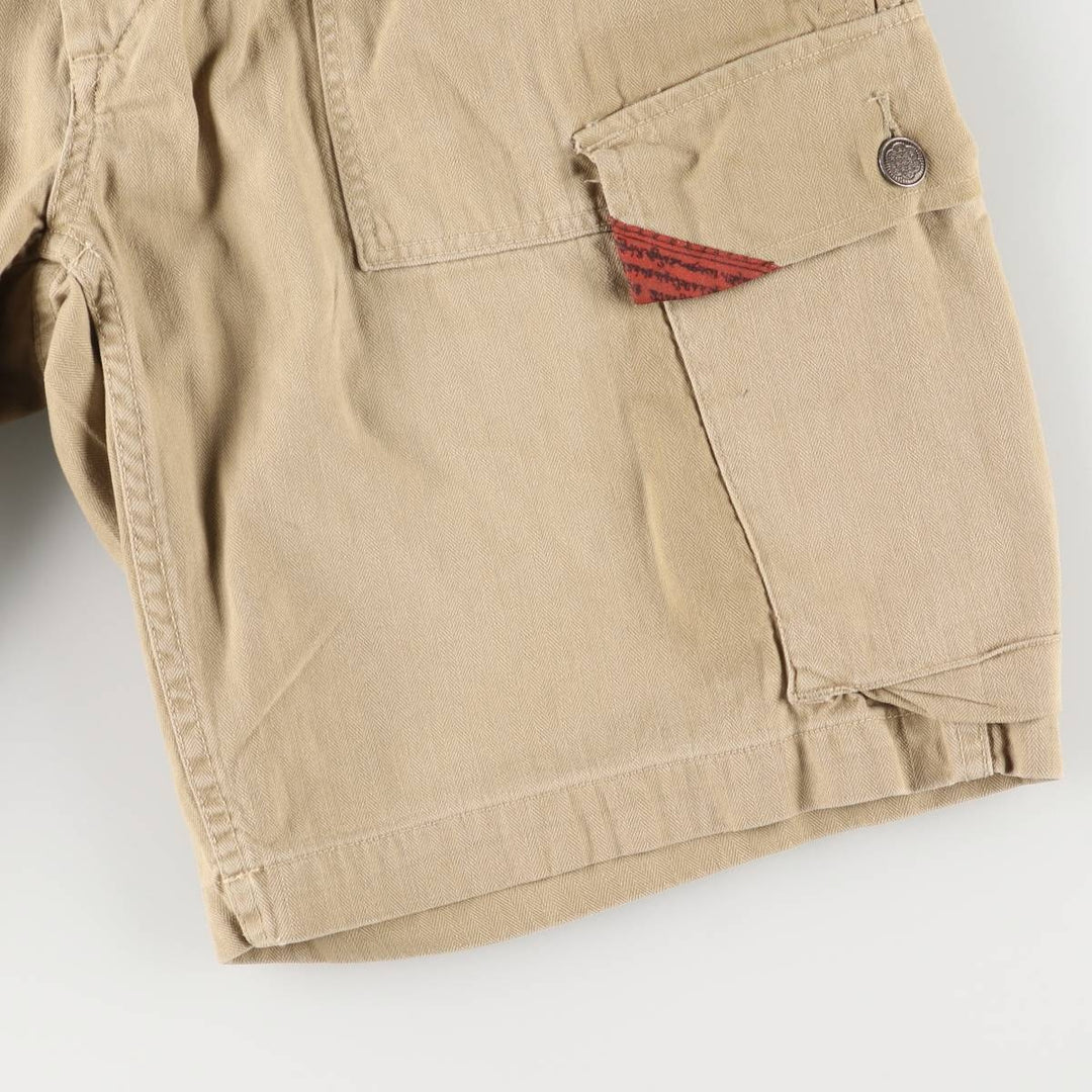 Ralph Lauren POLO by Ralph Lauren GI FIT herringbone cotton shorts, men's size W36 cotton Khaki type beige Vintage Second Hand