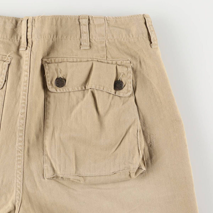 Ralph Lauren POLO by Ralph Lauren GI FIT herringbone cotton shorts, men's size W36 cotton Khaki type beige Vintage Second Hand