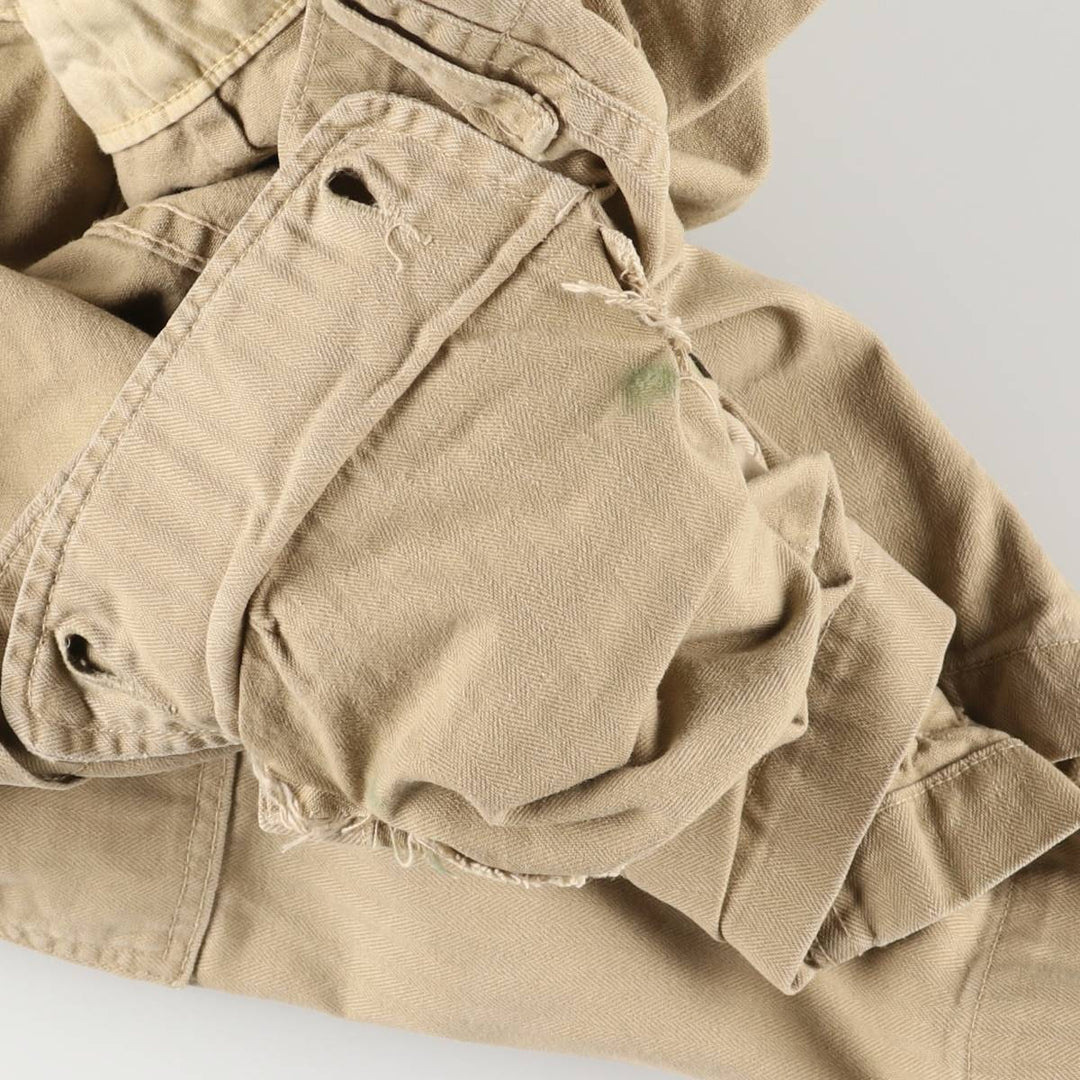 Ralph Lauren POLO by Ralph Lauren GI FIT herringbone cotton shorts, men's size W36 cotton Khaki type beige Vintage Second Hand