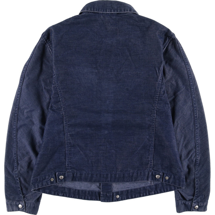 2000'S Levi's Engineered Corduroy Jacket (70100-1966) Euro Model, Men's Size XL polyester navy blue type Vintage Second Hand