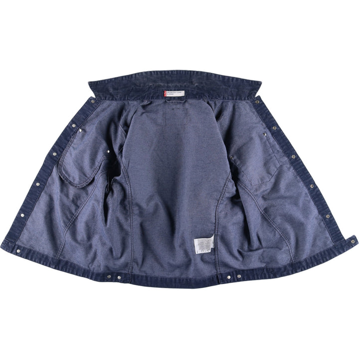 2000'S Levi's Engineered Corduroy Jacket (70100-1966) Euro Model, Men's Size XL polyester navy blue type Vintage Second Hand