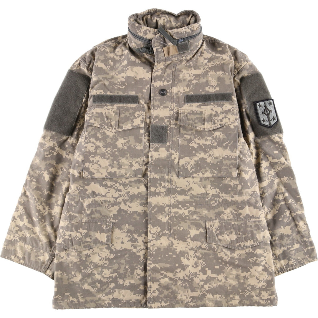 Civilian Rothco M-65 Type Camouflage Pattern ACU Digital Camo Military Field Jacket, Men's Size Small cotton Beige type Vintage Second Hand