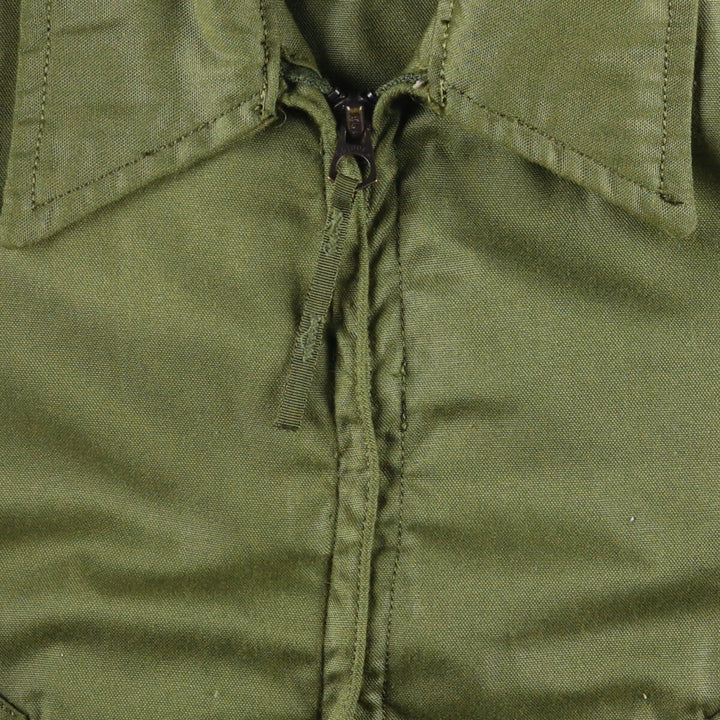 1970'S US Military Helicopter Crew Jacket, Military Flight Jacket, Made in USA, Small Regular, Men's Size Small, Vintage Nylon Khaki type Vintage Second Hand