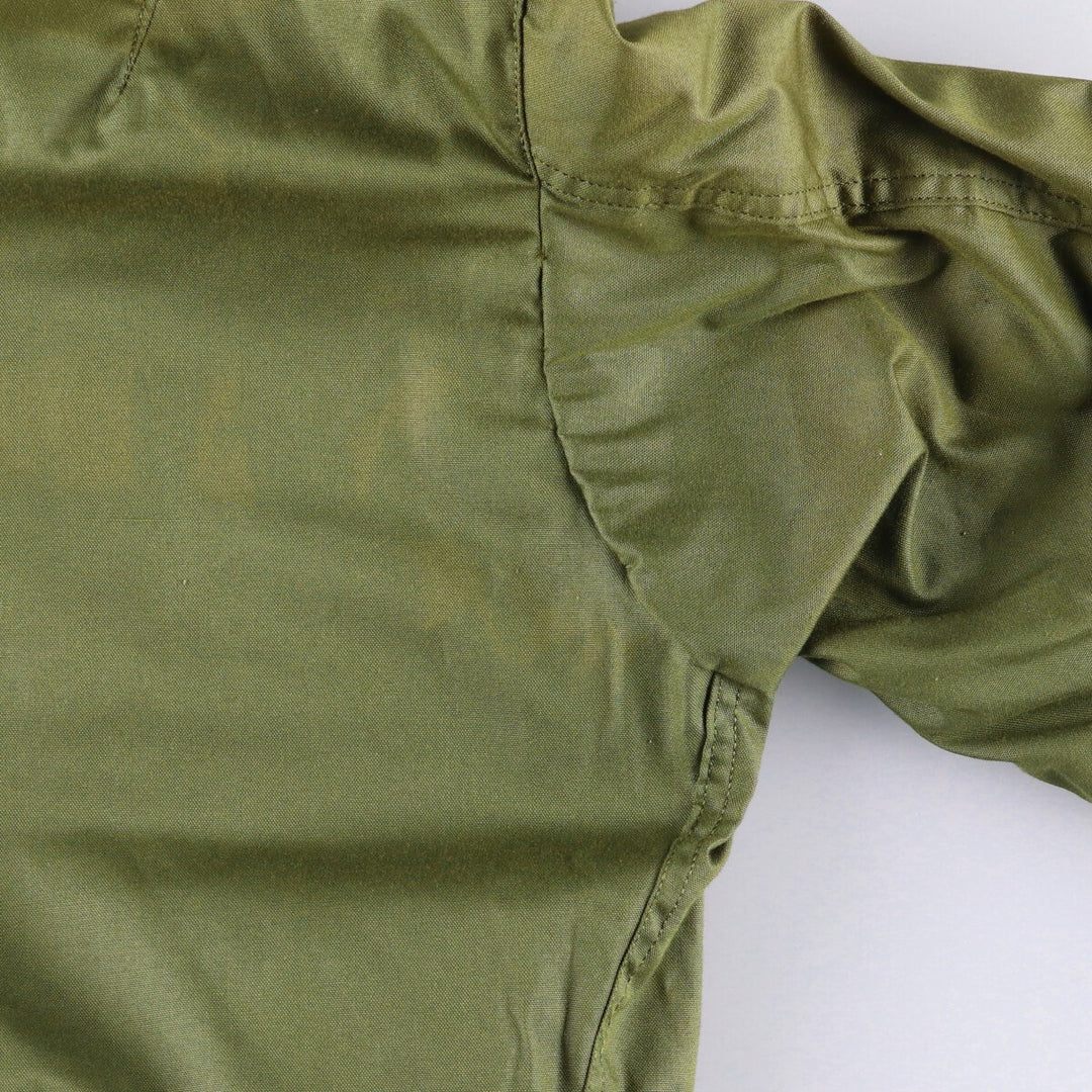 1970'S US Military Helicopter Crew Jacket, Military Flight Jacket, Made in USA, Small Regular, Men's Size Small, Vintage Nylon Khaki type Vintage Second Hand