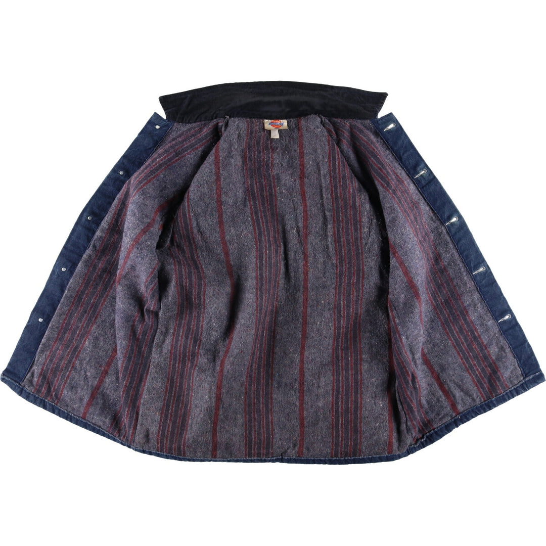 Vintage 90'S Dickies denim coveralls, size L, men's cotton Navy blue Vintage Second Hand