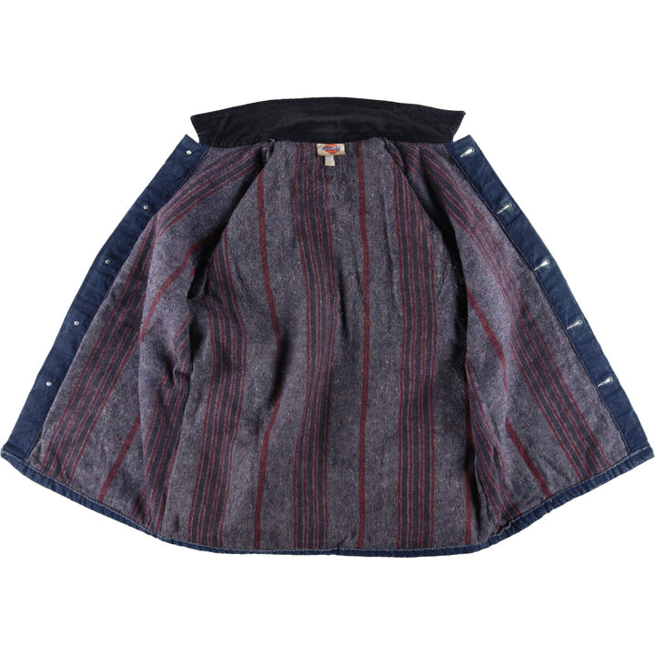 Vintage 90'S Dickies denim coveralls, size L, men's cotton Navy blue Vintage Second Hand