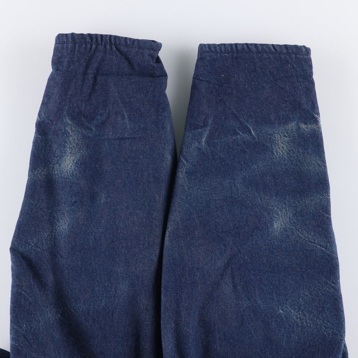 Vintage 90'S Dickies denim coveralls, size L, men's cotton Navy blue Vintage Second Hand