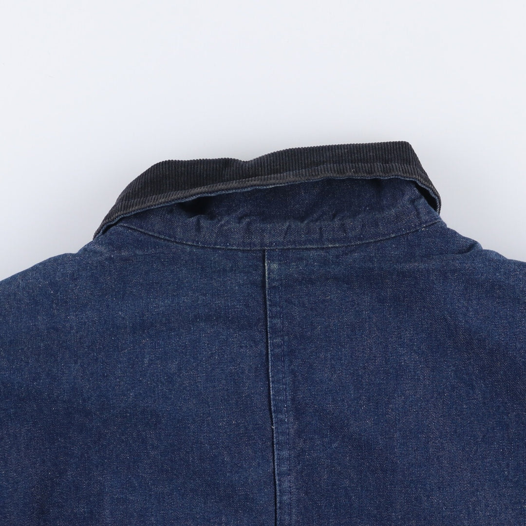 Vintage 90'S Dickies denim coveralls, size L, men's cotton Navy blue Vintage Second Hand