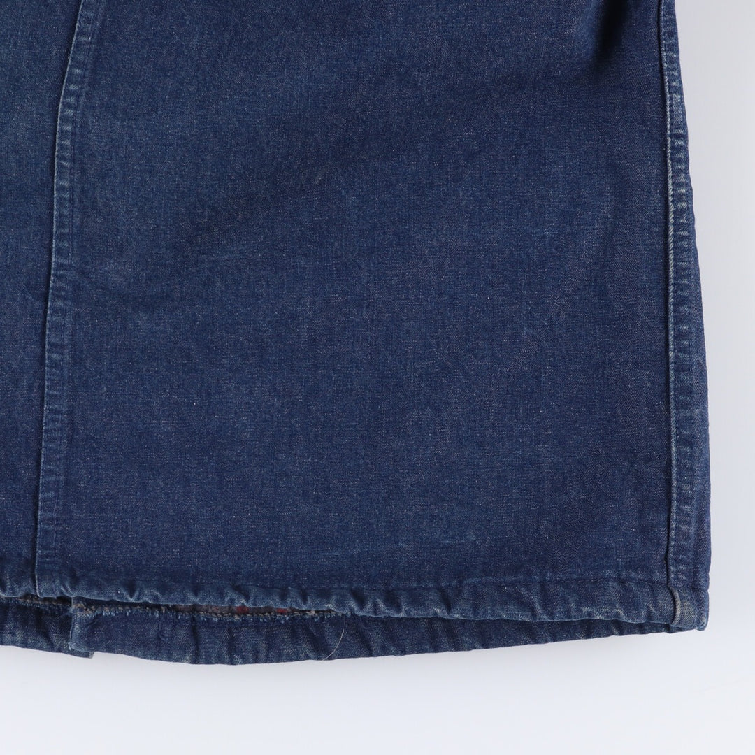 Vintage 90'S Dickies denim coveralls, size L, men's cotton Navy blue Vintage Second Hand