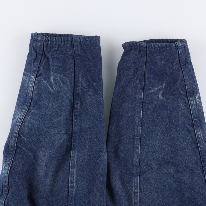 Vintage 90'S Dickies denim coveralls, size L, men's cotton Navy blue Vintage Second Hand