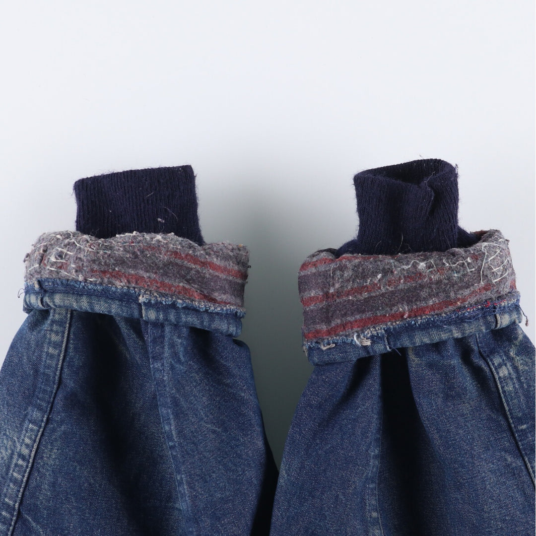 Vintage 90'S Dickies denim coveralls, size L, men's cotton Navy blue Vintage Second Hand