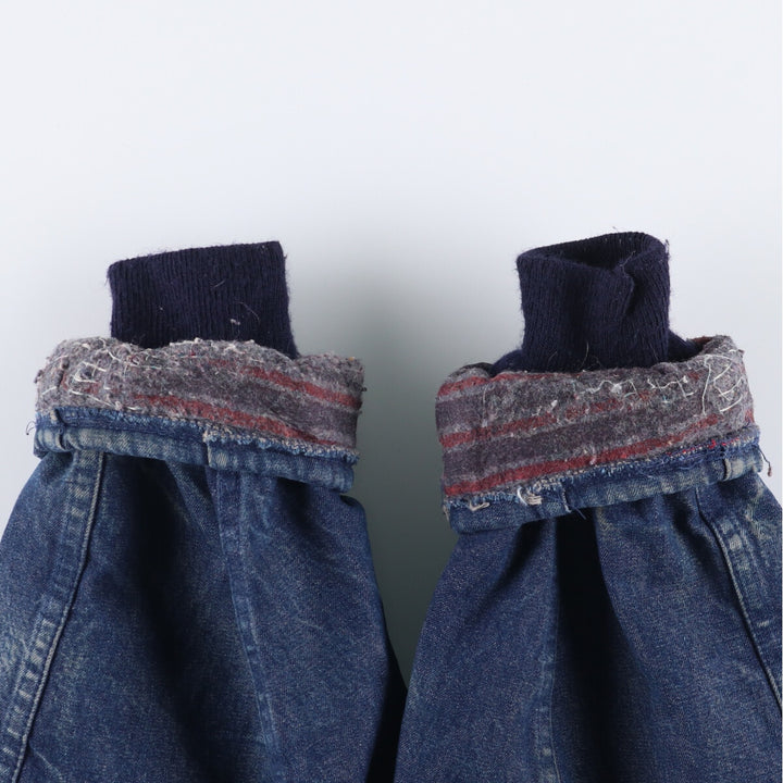 Vintage 90'S Dickies denim coveralls, size L, men's cotton Navy blue Vintage Second Hand