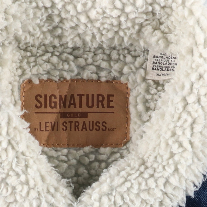 Levi's Padded Denim Jacket, Men's Size XL cotton blue type Vintage Second Hand