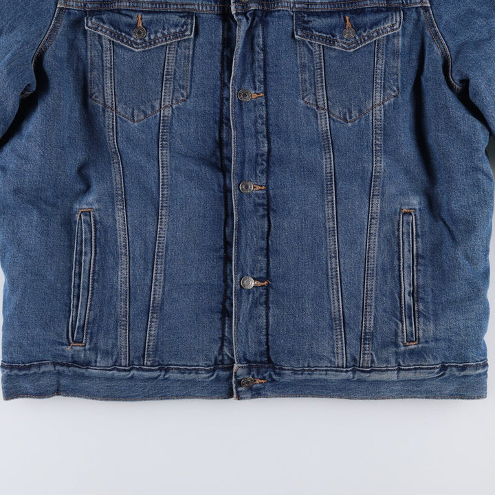 Levi's Padded Denim Jacket, Men's Size XL cotton blue type Vintage Second Hand