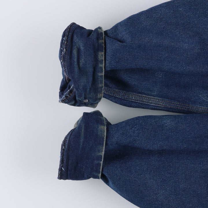 Vintage 80s-90'S ROEBUCKS denim coverall, made in the USA, size L, men's cotton blue type Vintage Second Hand