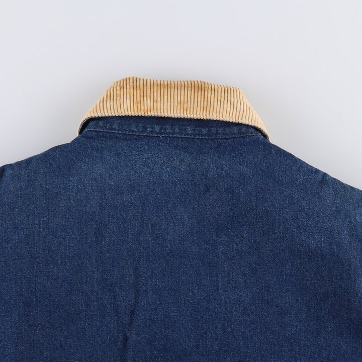 Vintage 80s-90'S ROEBUCKS denim coverall, made in the USA, size L, men's cotton blue type Vintage Second Hand