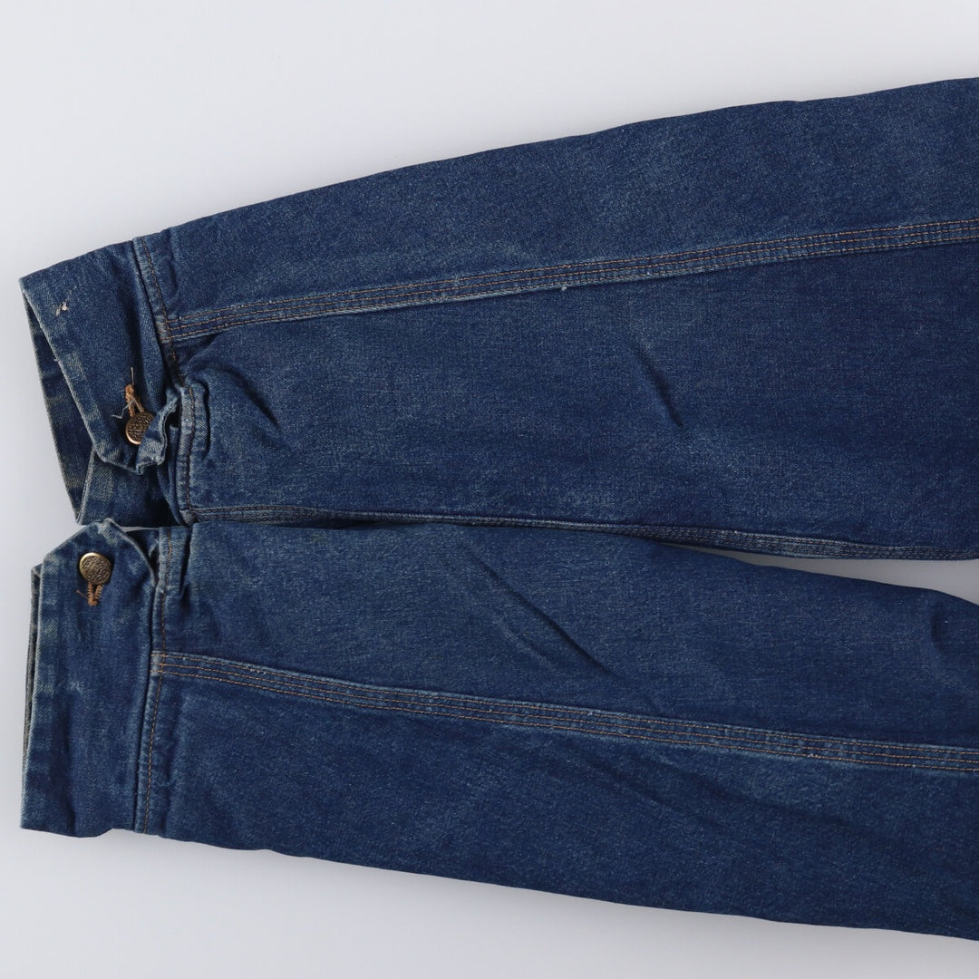 Vintage 80s-90'S ROEBUCKS denim coverall, made in the USA, size L, men's cotton blue type Vintage Second Hand