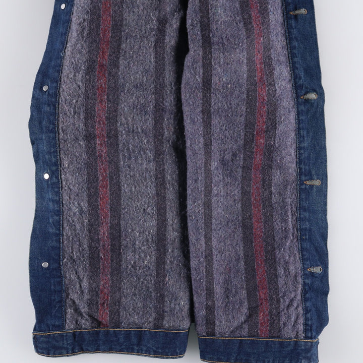 Vintage 80s-90'S ROEBUCKS denim coverall, made in the USA, size L, men's cotton blue type Vintage Second Hand