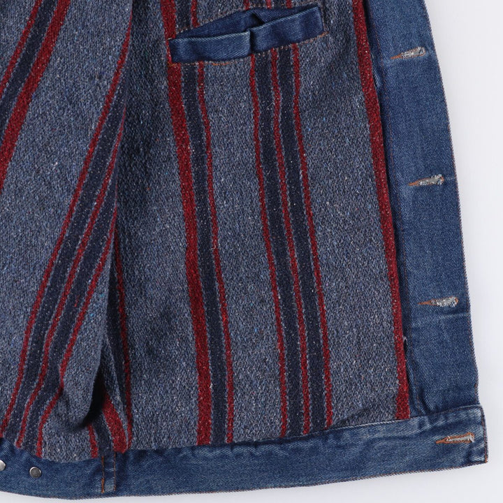 Wrangler HERO Padded Denim Jacket, Men's Size L cotton blue type Vintage Second Hand