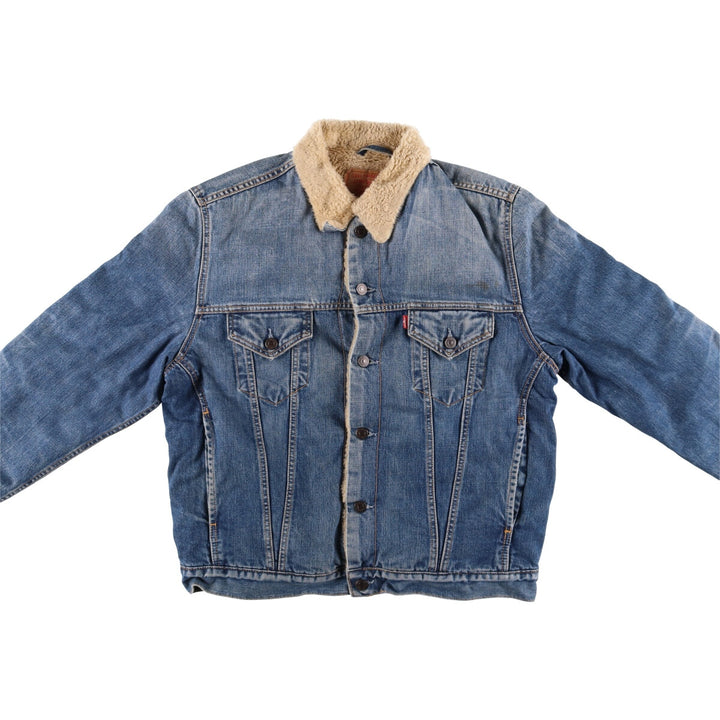 Levi's Euro Model Denim Boa Jacket, Men's XL cotton blue type Vintage Second Hand