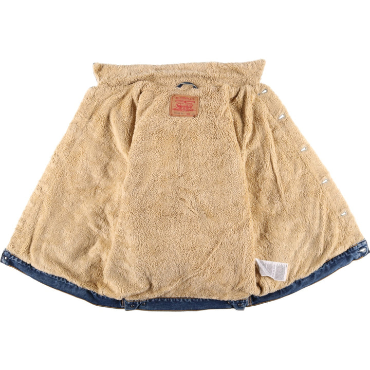 Levi's Euro Model Denim Boa Jacket, Men's XL cotton blue type Vintage Second Hand