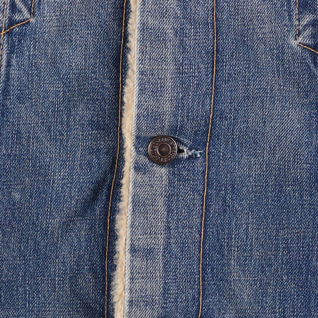 Levi's Euro Model Denim Boa Jacket, Men's XL cotton blue type Vintage Second Hand