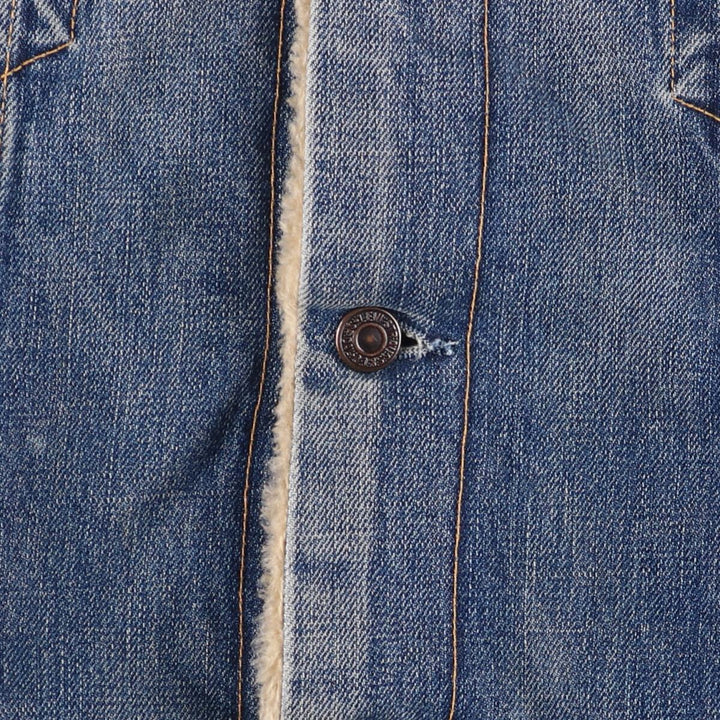 Levi's Euro Model Denim Boa Jacket, Men's XL cotton blue type Vintage Second Hand
