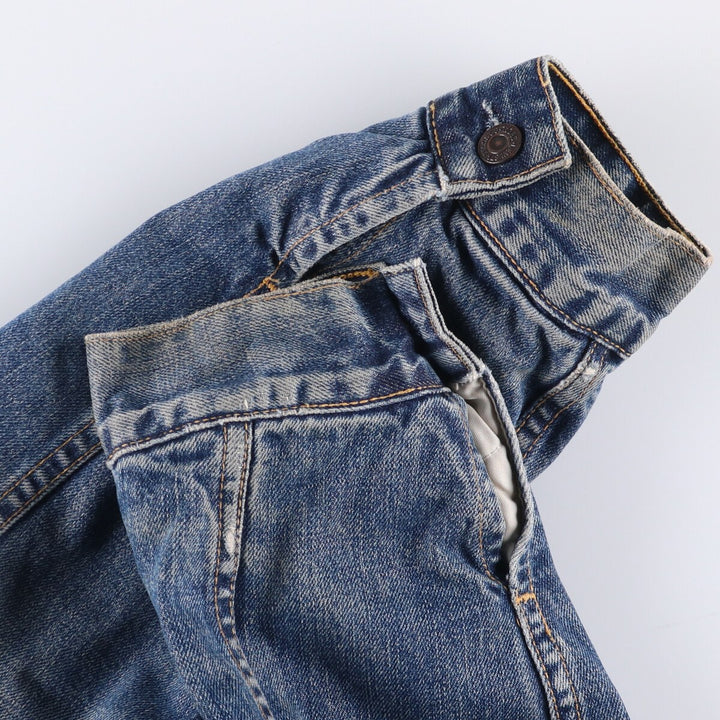 Levi's Euro Model Denim Boa Jacket, Men's XL cotton blue type Vintage Second Hand