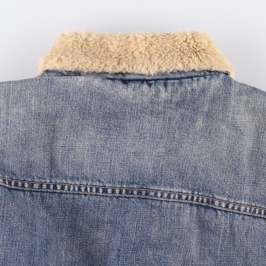 Levi's Euro Model Denim Boa Jacket, Men's XL cotton blue type Vintage Second Hand