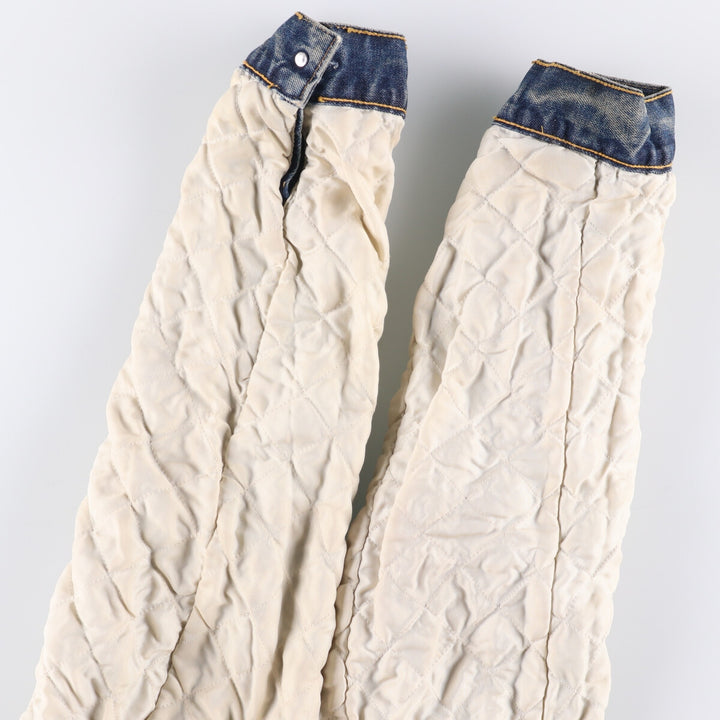 Levi's Euro Model Denim Boa Jacket, Men's XL cotton blue type Vintage Second Hand