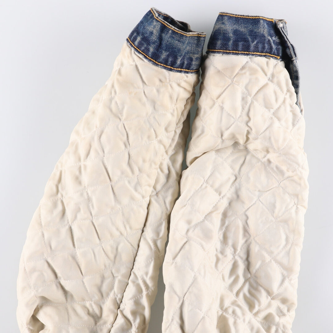 Levi's Euro Model Denim Boa Jacket, Men's XL cotton blue type Vintage Second Hand