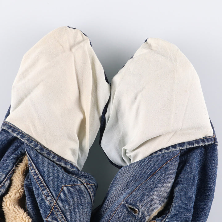 Levi's Euro Model Denim Boa Jacket, Men's XL cotton blue type Vintage Second Hand