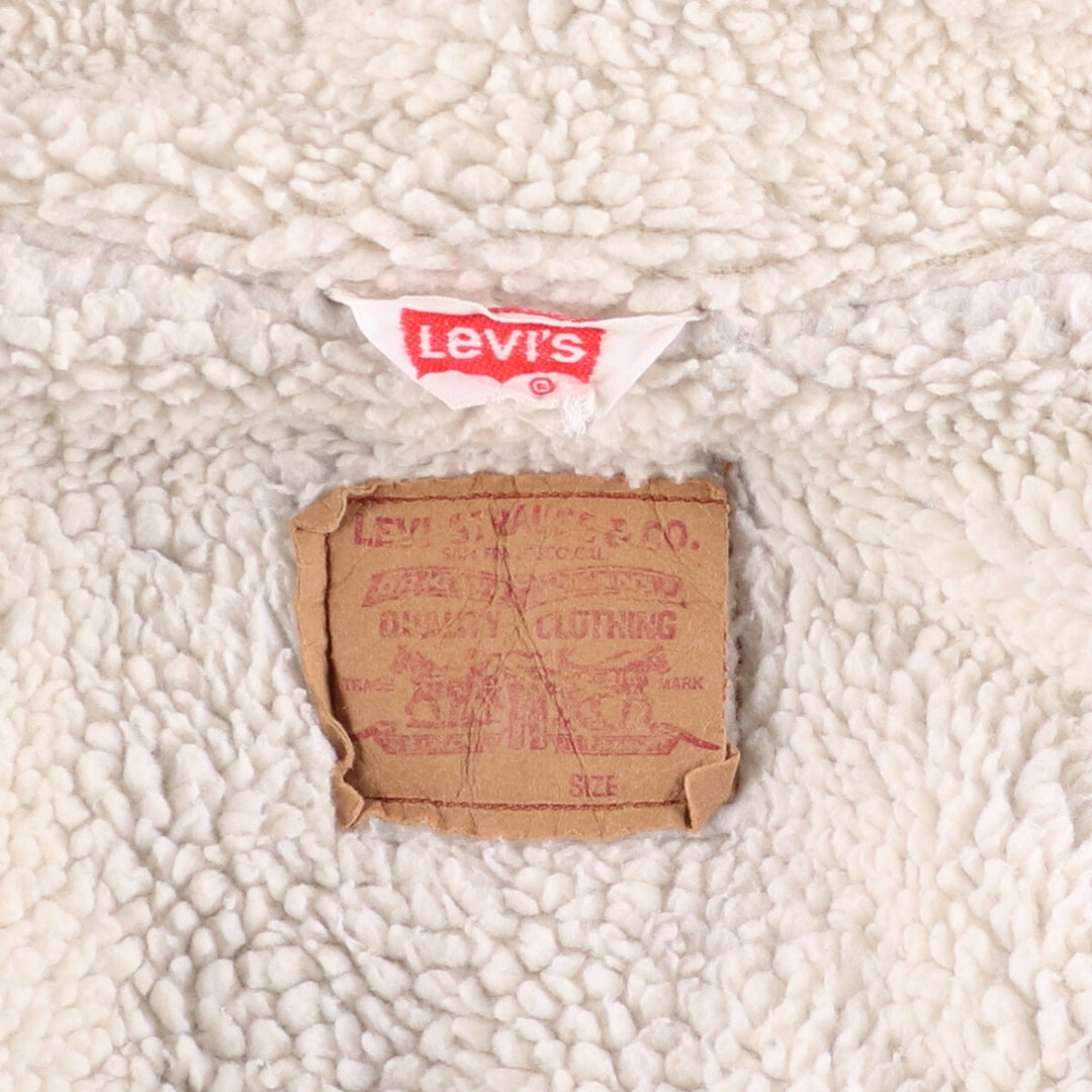 Vintage 1980'S Levi's 70608-0219 denim jacket, men's size XL cotton blue type Vintage Second Hand