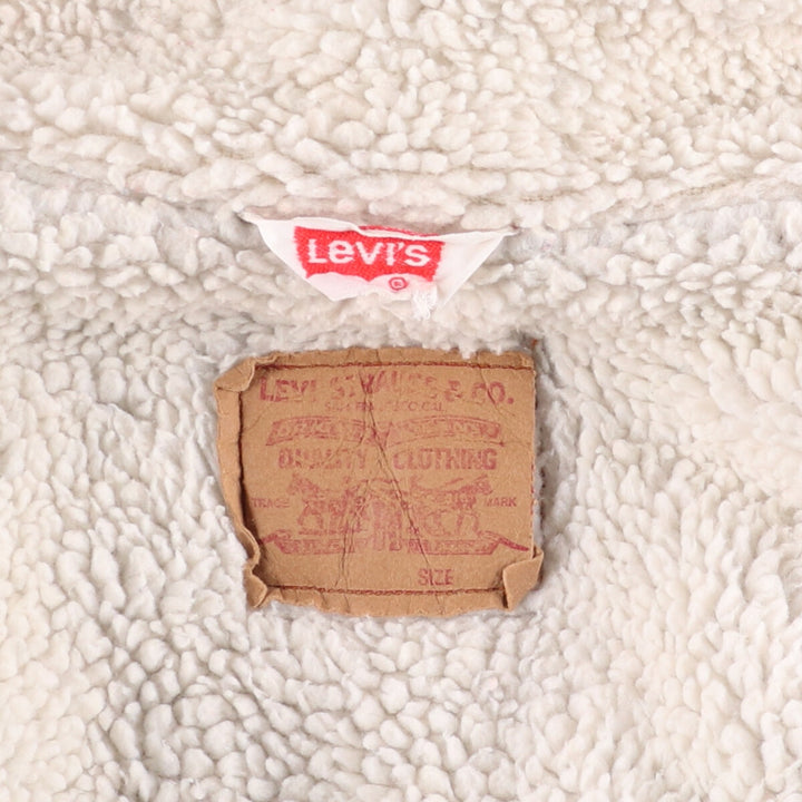 Vintage 1980'S Levi's 70608-0219 denim jacket, men's size XL cotton blue type Vintage Second Hand