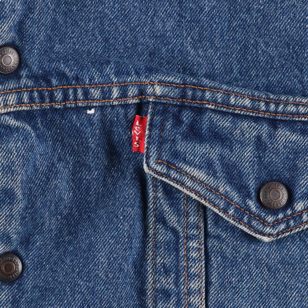 Vintage 1980'S Levi's 70608-0219 denim jacket, men's size XL cotton blue type Vintage Second Hand