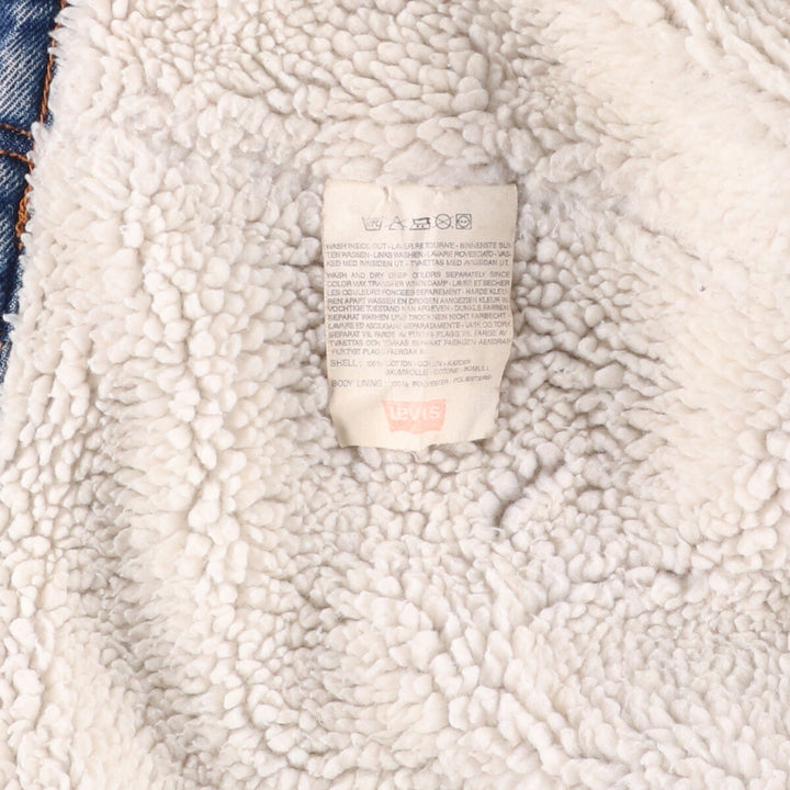 Vintage 1980'S Levi's 70608-0219 denim jacket, men's size XL cotton blue type Vintage Second Hand