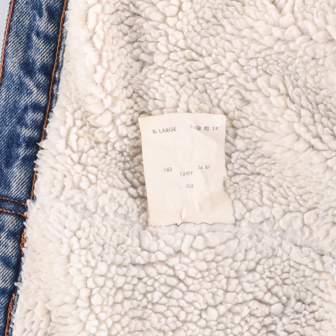 Vintage 1980'S Levi's 70608-0219 denim jacket, men's size XL cotton blue type Vintage Second Hand