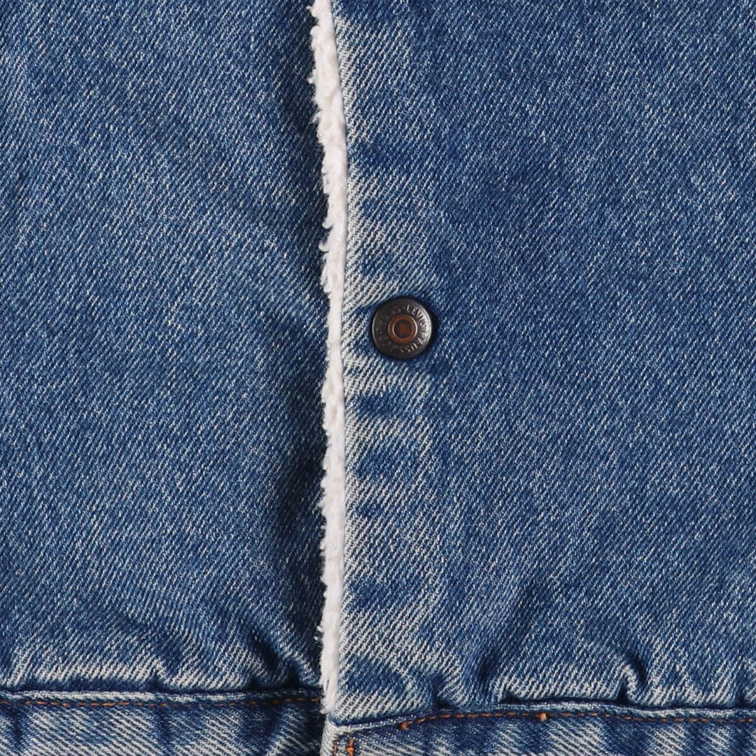 Vintage 1980'S Levi's 70608-0219 denim jacket, men's size XL cotton blue type Vintage Second Hand