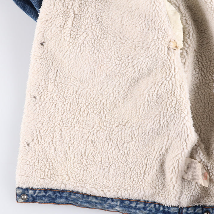 Vintage 1980'S Levi's 70608-0219 denim jacket, men's size XL cotton blue type Vintage Second Hand