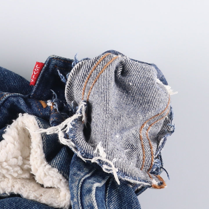 Vintage 1980'S Levi's 70608-0219 denim jacket, men's size XL cotton blue type Vintage Second Hand