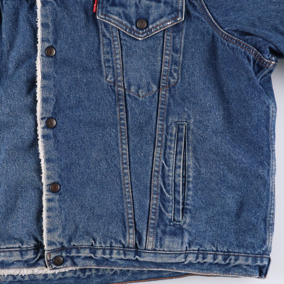 Vintage 1980'S Levi's 70608-0219 denim jacket, men's size XL cotton blue type Vintage Second Hand